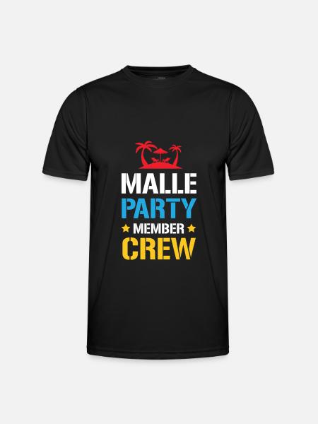 Malle Party Crew - Men's Functional T-Shirt - black
