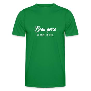 beau gosse de père en fils - T-shirt sport Homme - vert - Devant - AI Model Male 178 dark (178cm)