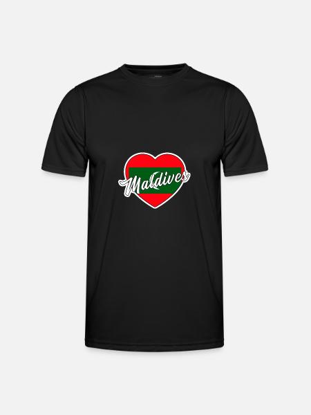 Malediven - Männer Funktions-T-Shirt - Schwarz