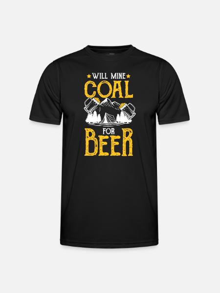 Miner Buddy Profession Stones - Men's Functional T-Shirt - black