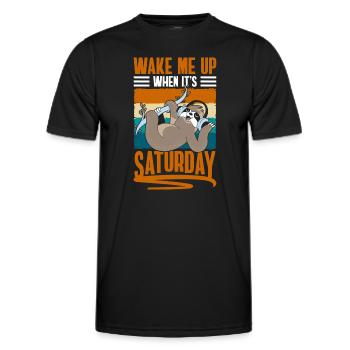 Chill out Hang out Hang out comfortably - Men's Functional T-Shirt - black - Front - AI Model Male 178 dark (178cm)