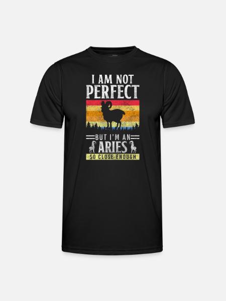 Horoskop fødsel stjernetegn - Funktionsshirt til herrer - sort