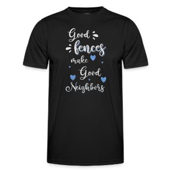Humour de quartier - T-shirt sport Homme - noir - Devant - AI Model Male 178 dark (178cm)
