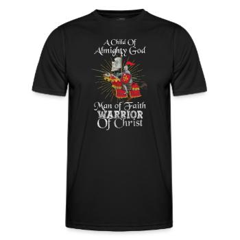 Ritter Königreich Tempelritter - Männer Funktions-T-Shirt - Schwarz - Vorne - AI Model Male 178 dark (178cm)