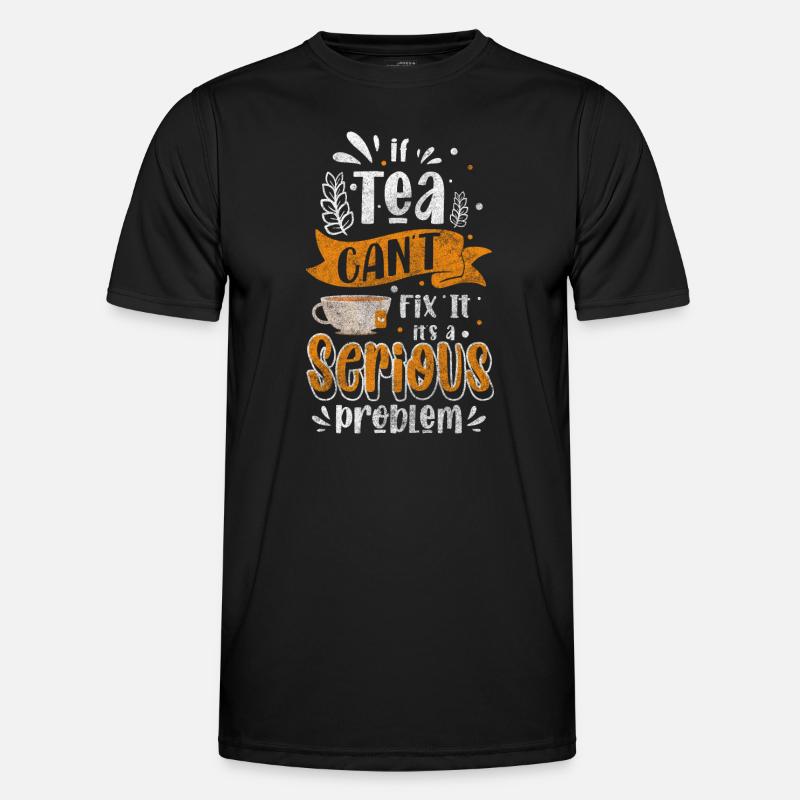 Tea Lover Recreation Teapot - Men's Functional T-Shirt - black