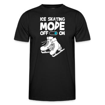 Eislaufen Kunst Hobby Eisbahn - Männer Funktions-T-Shirt - Schwarz - Vorne - AI Model Male 178 dark (178cm)