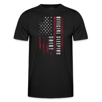 Schlafmütze Erholung Müde Entspannung - Männer Funktions-T-Shirt - Schwarz - Vorne - AI Model Male 178 dark (178cm)