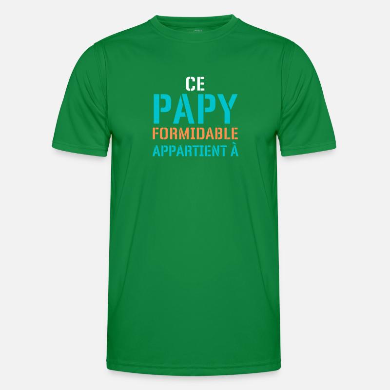 Papy Formidable Personalized Gift Men's Functional T-Shirt