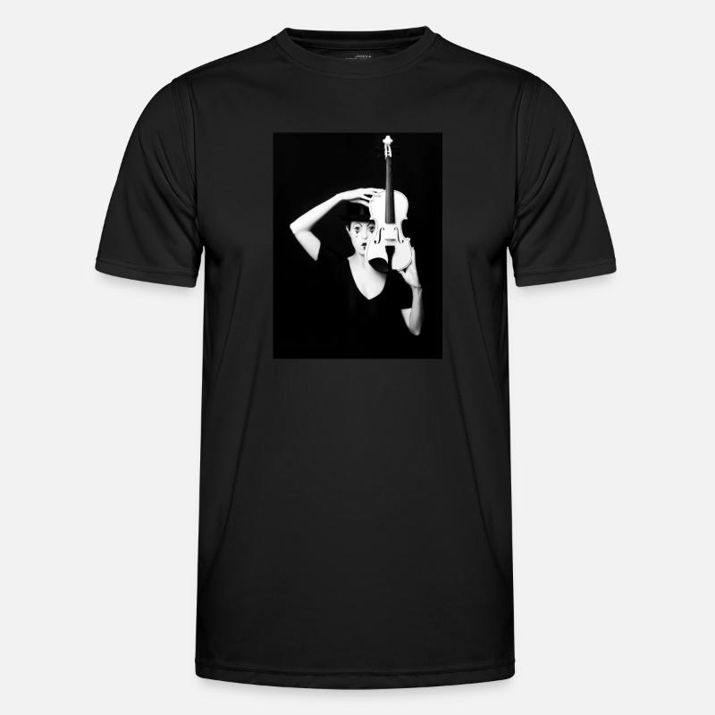 Pierrot avec violon T-shirt sport Homme