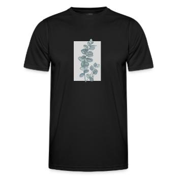 Pflanze - Männer Funktions-T-Shirt - Schwarz - Vorne - AI Model Male 178 dark (178cm)