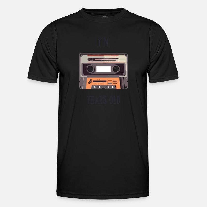 Ich bin -- Jahre alt - Männer Funktions-T-Shirt - Schwarz