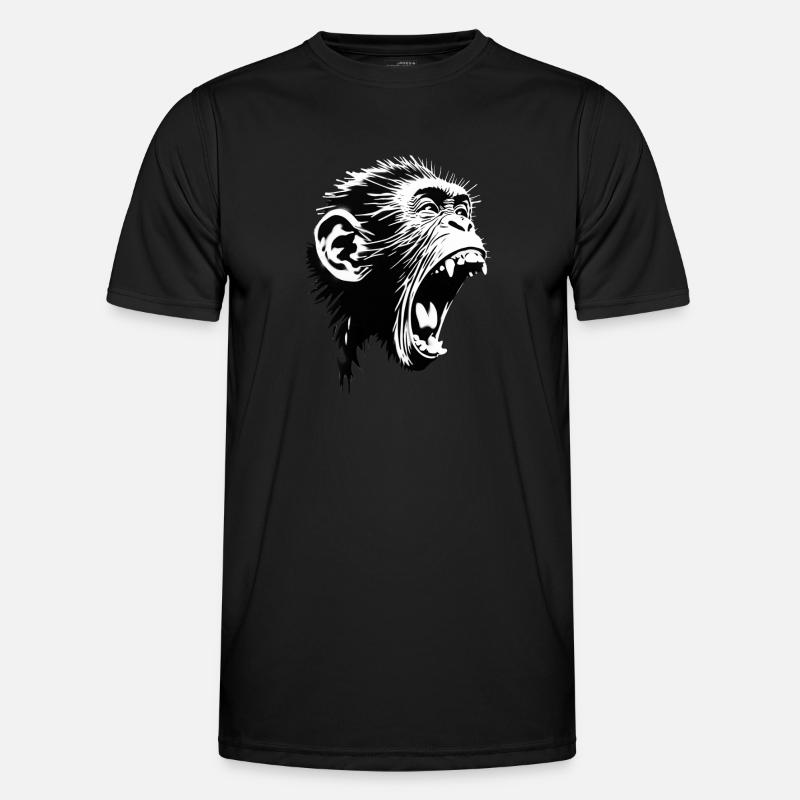 Auteur-compositeur-interprète Screaming Monkey T-shirt sport Homme