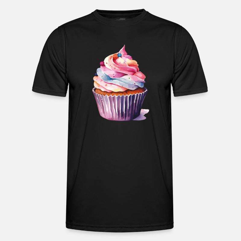 Cupcake 2 - Men's Functional T-Shirt - black