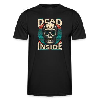 Dead Inside - Silence de l’âme - T-shirt sport Homme - noir - Devant - AI Model Male 178 dark (178cm)