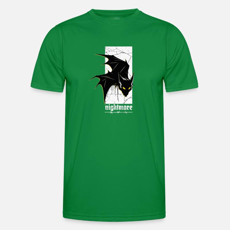 Nightmare Bat – Gothic Horror Vampire Creature Art Men's Functional T-Shirt