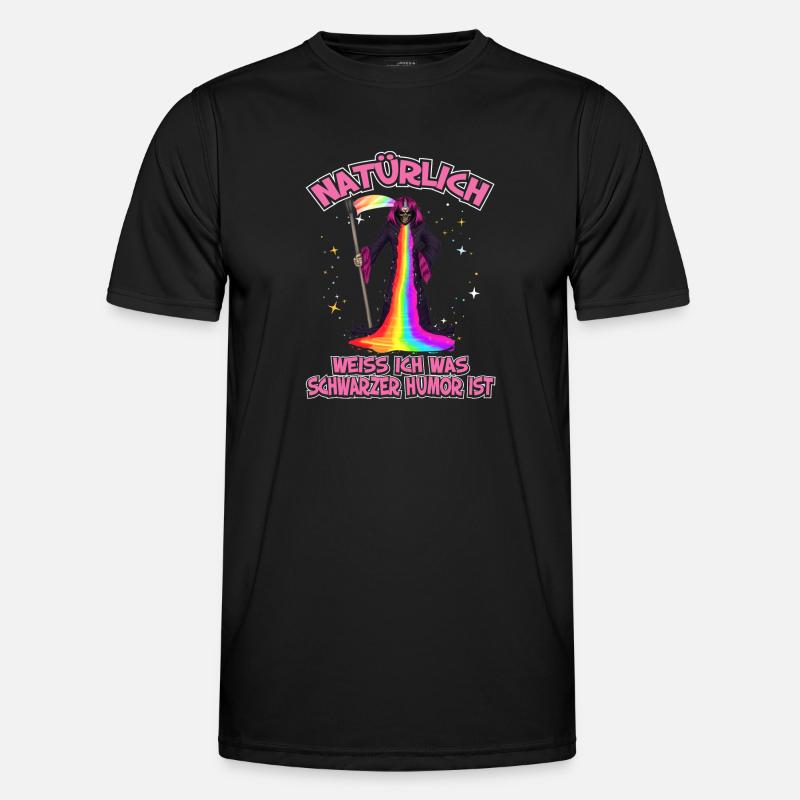 Schwarzer Humor Männer Funktions-T-Shirt