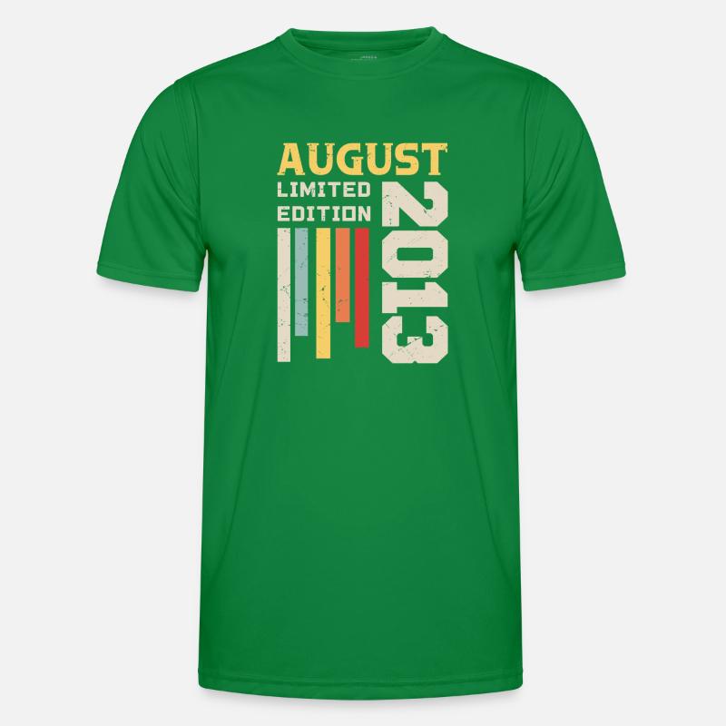 August 2013 - Geburtstagsgeschenk August 2013 August Männer Funktions-T-Shirt