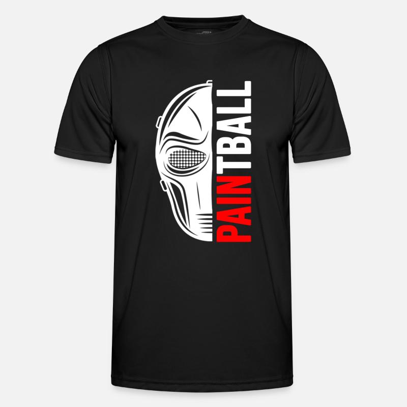 paintball gotcha-game painter - Männer Funktions-T-Shirt - Schwarz