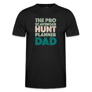 The Pro Scavenger Hunt Planner Dad - Männer Funktions-T-Shirt - Schwarz - Vorne - AI Model Male 178 dark (178cm)