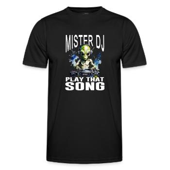 Mister DJ 1 - T-shirt sport Homme - noir - Devant - AI Model Male 178 dark (178cm)