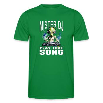 Mister DJ 1 - Männer Funktions-T-Shirt - Kelly Green - Vorne - AI Model Male 178 dark (178cm)