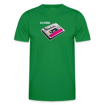 Old School - Männer Funktions-T-Shirt - Kelly Green - Vorne - AI Model Male 178 dark (178cm)