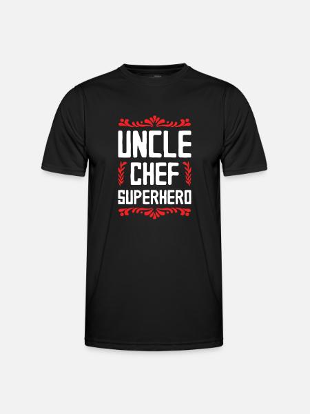 Uncle Superhero - Men's Functional T-Shirt - black