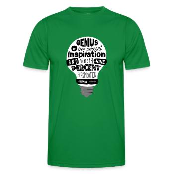 devis | Thomas Edison - T-shirt sport Homme - vert - Devant - AI Model Male 178 dark (178cm)