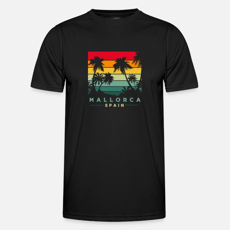 Spanisch Malle Mallorca - Männer Funktions-T-Shirt - Schwarz