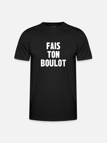 fais ton boulot - T-shirt sport Homme - noir