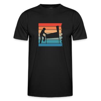 pinball - Men's Functional T-Shirt - black - Front - AI Model Male 178 dark (178cm)