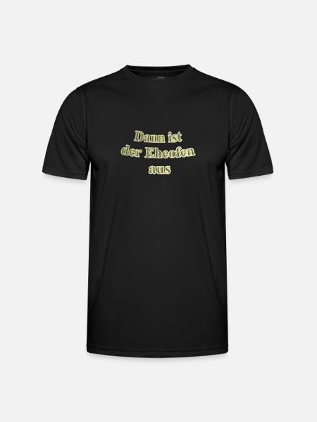 Eheofen aus - Männer Funktions-T-Shirt - Schwarz