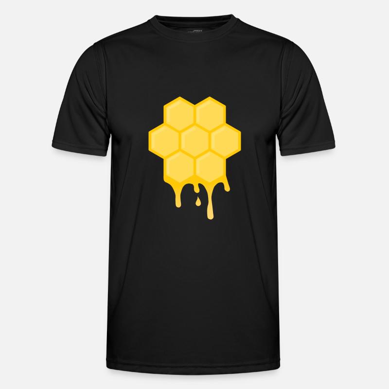Honig Waben Männer Funktions-T-Shirt
