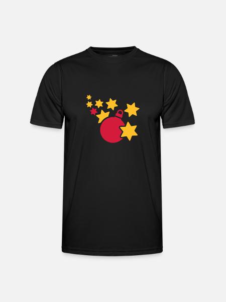 Weihnachten - Männer Funktions-T-Shirt - Schwarz