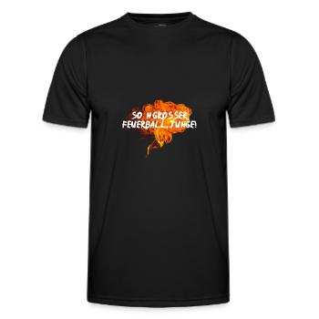 So´n großer Feuerball, Junge! - Männer Funktions-T-Shirt - Schwarz - Vorne - AI Model Male 178 dark (178cm)