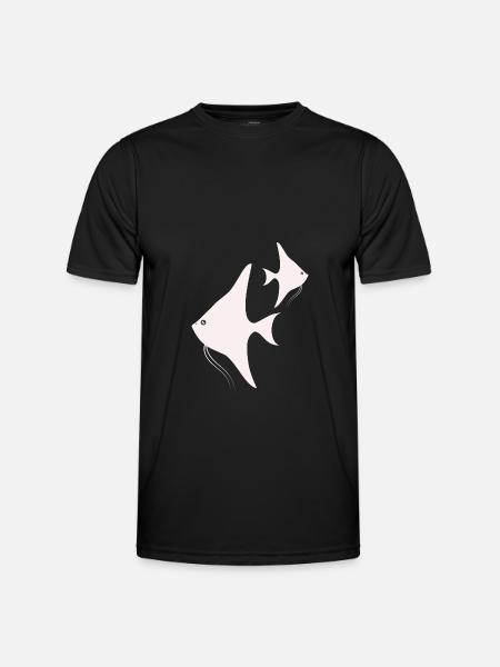 Fisch Aquarium Meerestier Klima Umweltschutz - Männer Funktions-T-Shirt - Schwarz