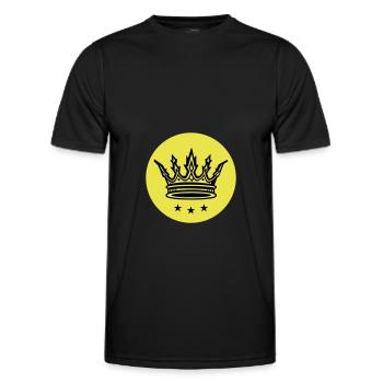 Krone - Männer Funktions-T-Shirt - Schwarz - Vorne - AI Model Male 178 dark (178cm)