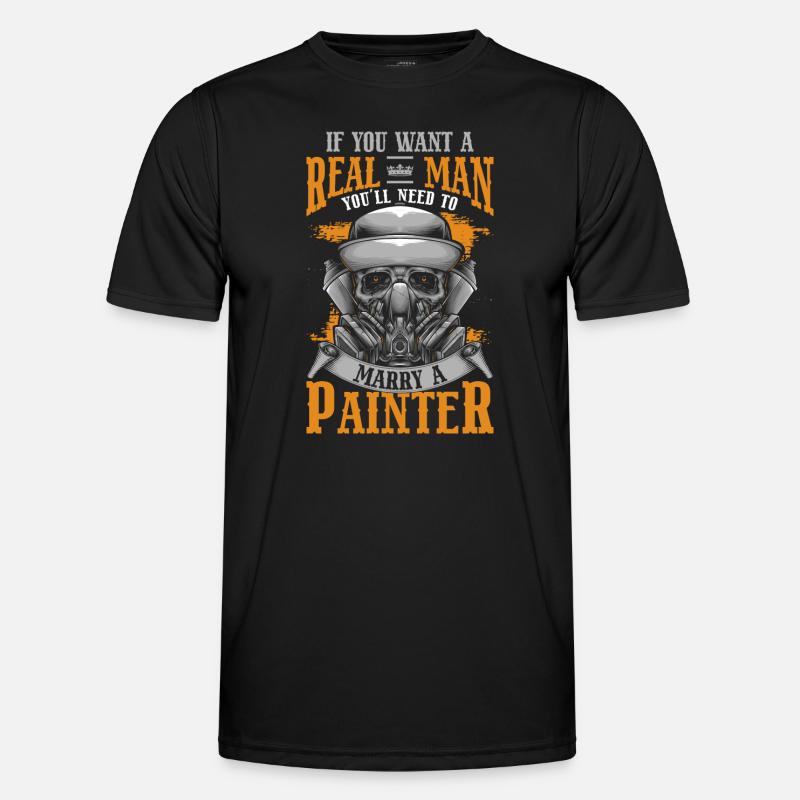 Malerei Spraydose Farbenfroh Baustelle Männer Funktions-T-Shirt