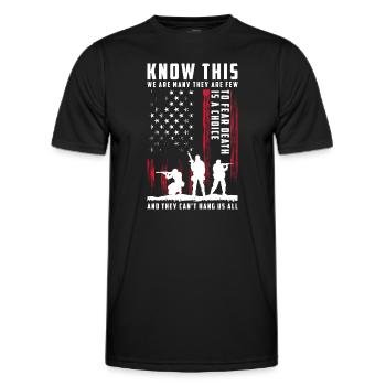 Krieg Veteran Freiheit Elite - Männer Funktions-T-Shirt - Schwarz - Vorne - AI Model Male 178 dark (178cm)