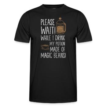 Potion Health Pharmacy - Men's Functional T-Shirt - black - Front - AI Model Male 178 dark (178cm)