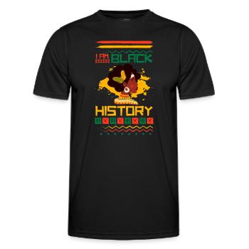 Afrika Elefant Natur Serengeti - Männer Funktions-T-Shirt - Schwarz - Vorne - AI Model Male 178 dark (178cm)