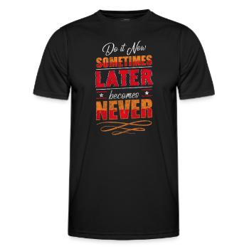 Regardez Lifetime Sand - T-shirt sport Homme - noir - Devant - AI Model Male 178 dark (178cm)