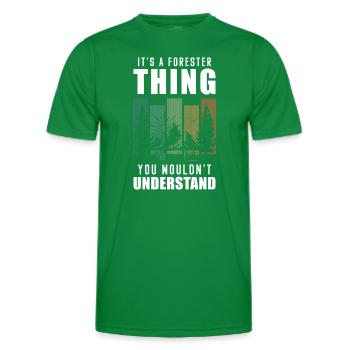 Conservation de la nature de la forêt sauvage - T-shirt sport Homme - vert - Devant - AI Model Male 178 dark (178cm)