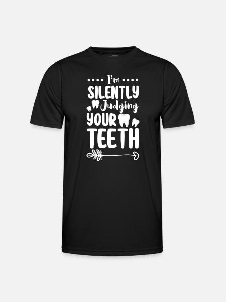 Teeth Profession Nursing Jaw - Men's Functional T-Shirt - black