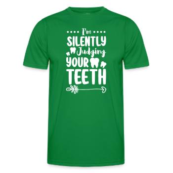 Teeth Profession Nursing Jaw - Men's Functional T-Shirt - kelly green - Front - AI Model Male 178 dark (178cm)