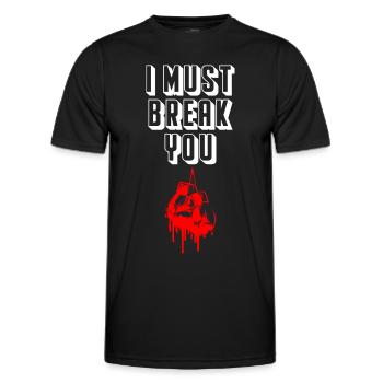 I Must Break You Boxing - Men's Functional T-Shirt - black - Front - AI Model Male 178 dark (178cm)