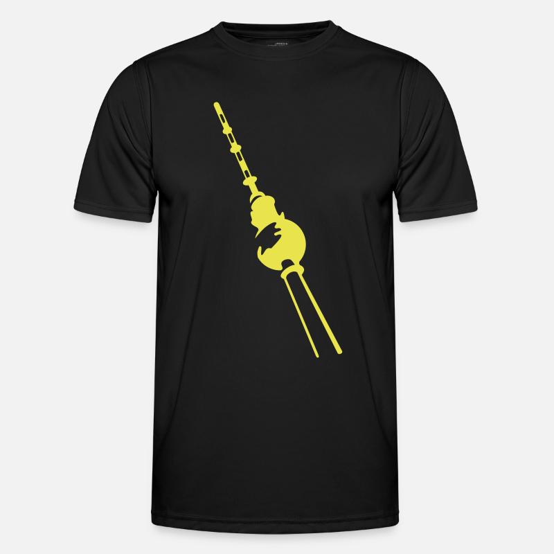Fernsehturm Berlin Männer Funktions-T-Shirt