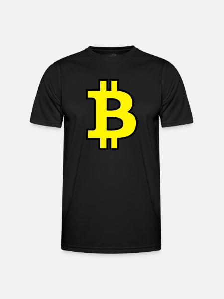 Bitcoin Satoshi Nakamoto - Männer Funktions-T-Shirt - Schwarz