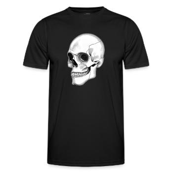 Skull Skull Side Graphic - T-shirt sport Homme - noir - Devant - AI Model Male 178 dark (178cm)