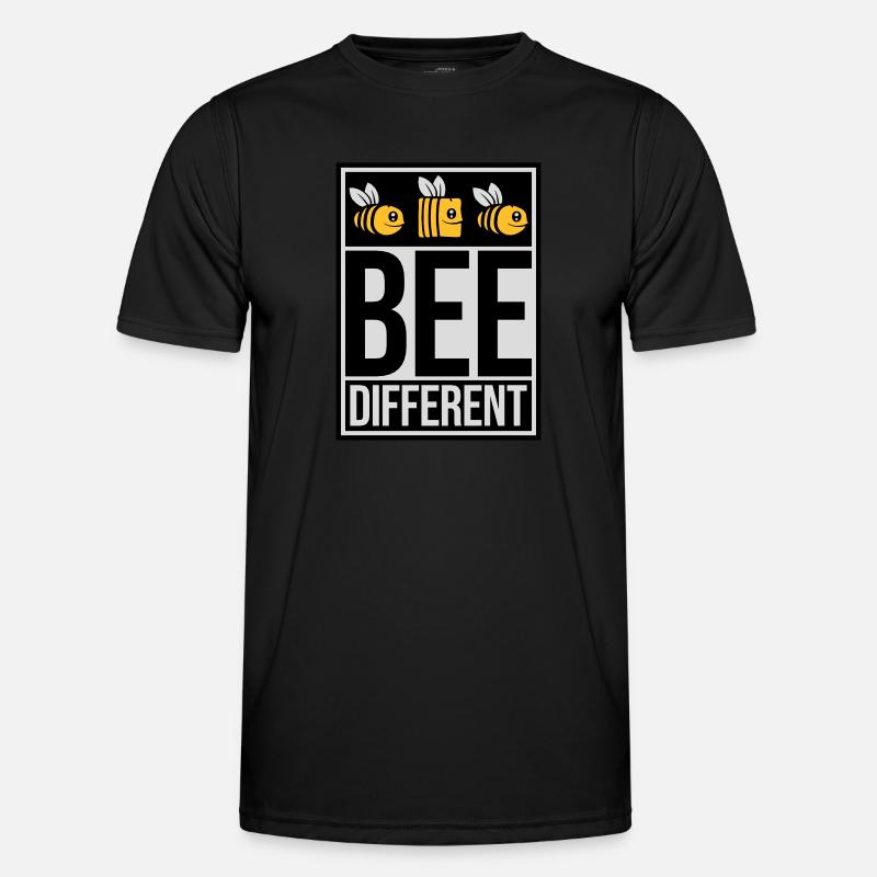 bee different Spruch Zitat Männer Funktions-T-Shirt